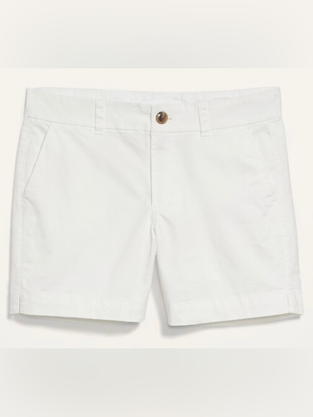 NWOT-Old Navy White Cotton Chino Bermuda Shorts